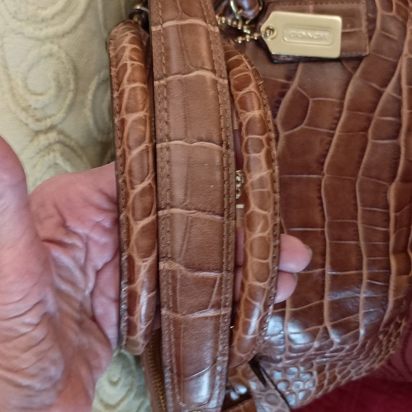 COACH Ashley Cognac Croc - Picture 4 of 9